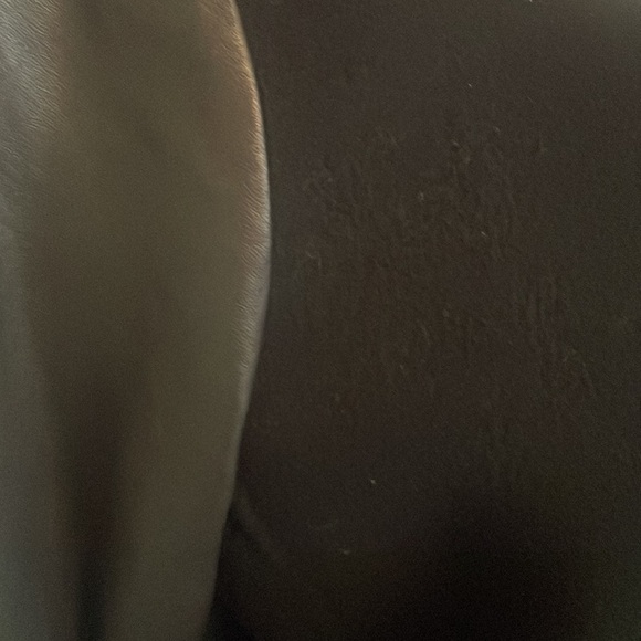 VINCE Leather Sleeve‎ Wool Black Full Zip Jacket, medium - Picture 4 of 7